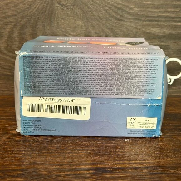 Living Proof Curly Hair Essentials travel-size set, four mini products plus bag - Picture 11 of 11